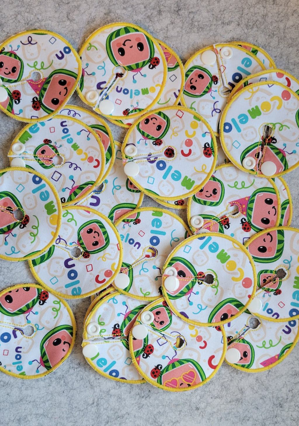 collage of melon gtube pads