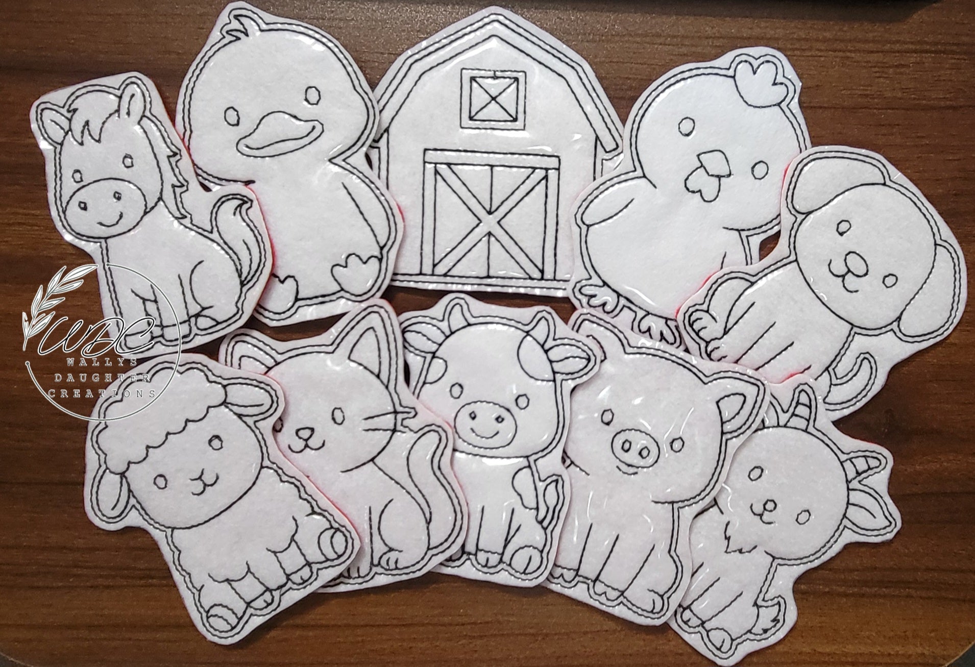 Coloring Pals--Farm Set of 10