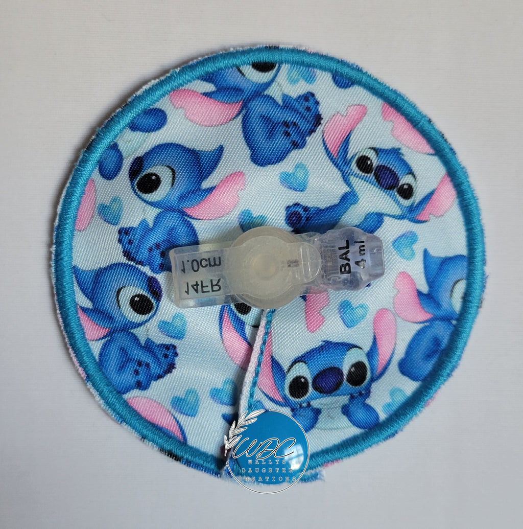 3" G Tube Pad, Blue Alien, Snap Closure