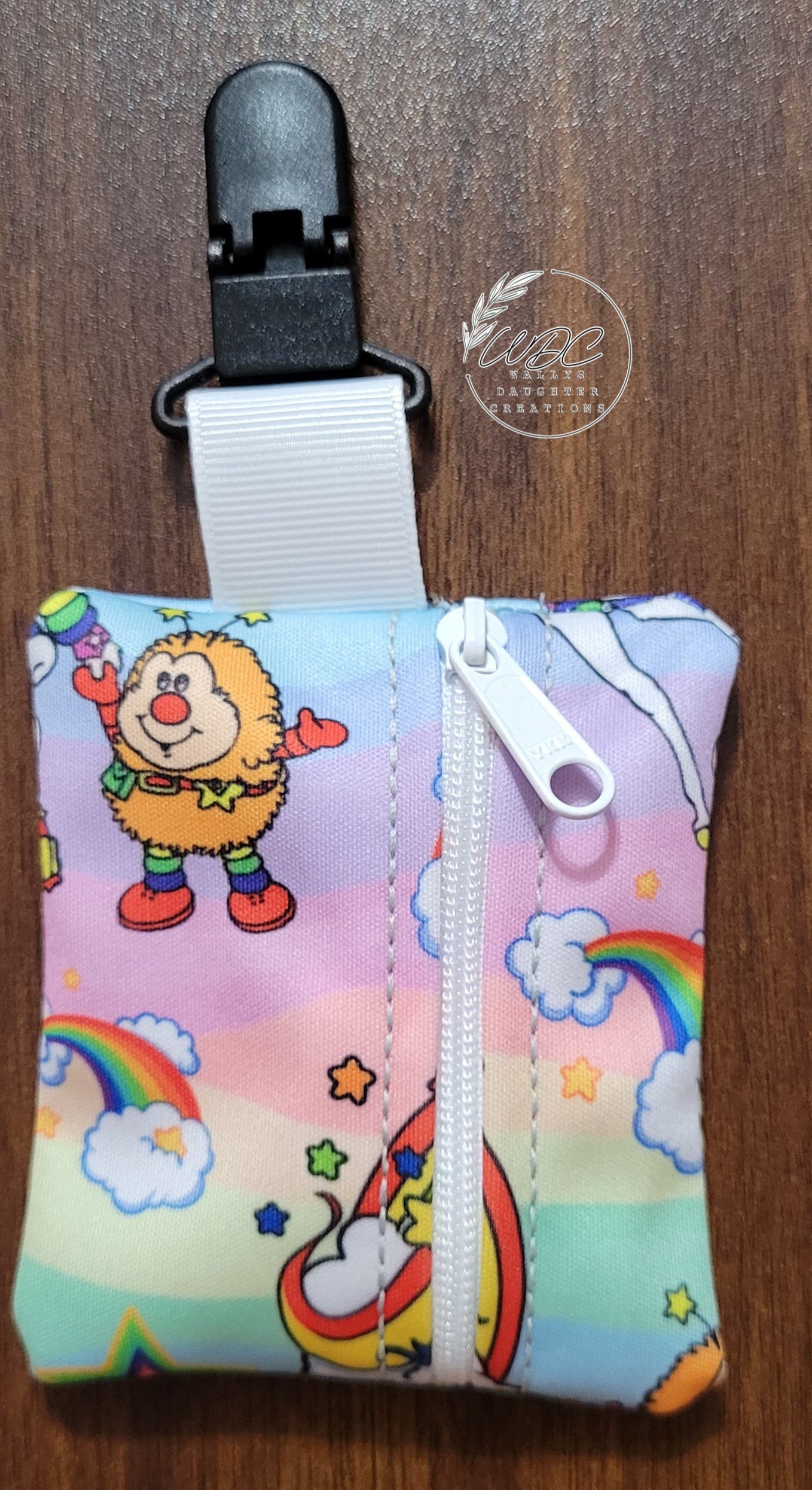 NG /NJ Tube Clip-on Zip Pouch, Medical Tubing Support