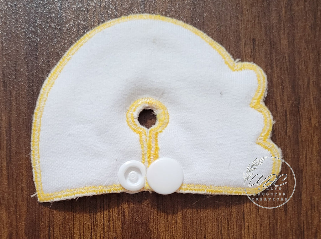 Backing of Rainbow shaped gtube pad