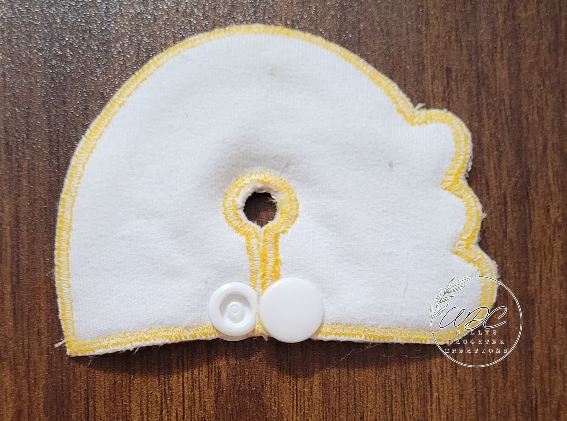 Backing of Rainbow shaped gtube pad