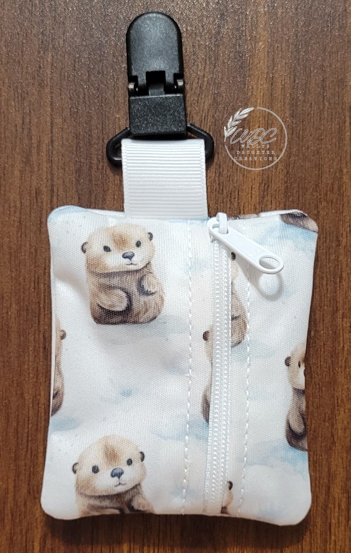 NG /NJ Tube Clip-on Zip Pouch, Medical Tubing Support