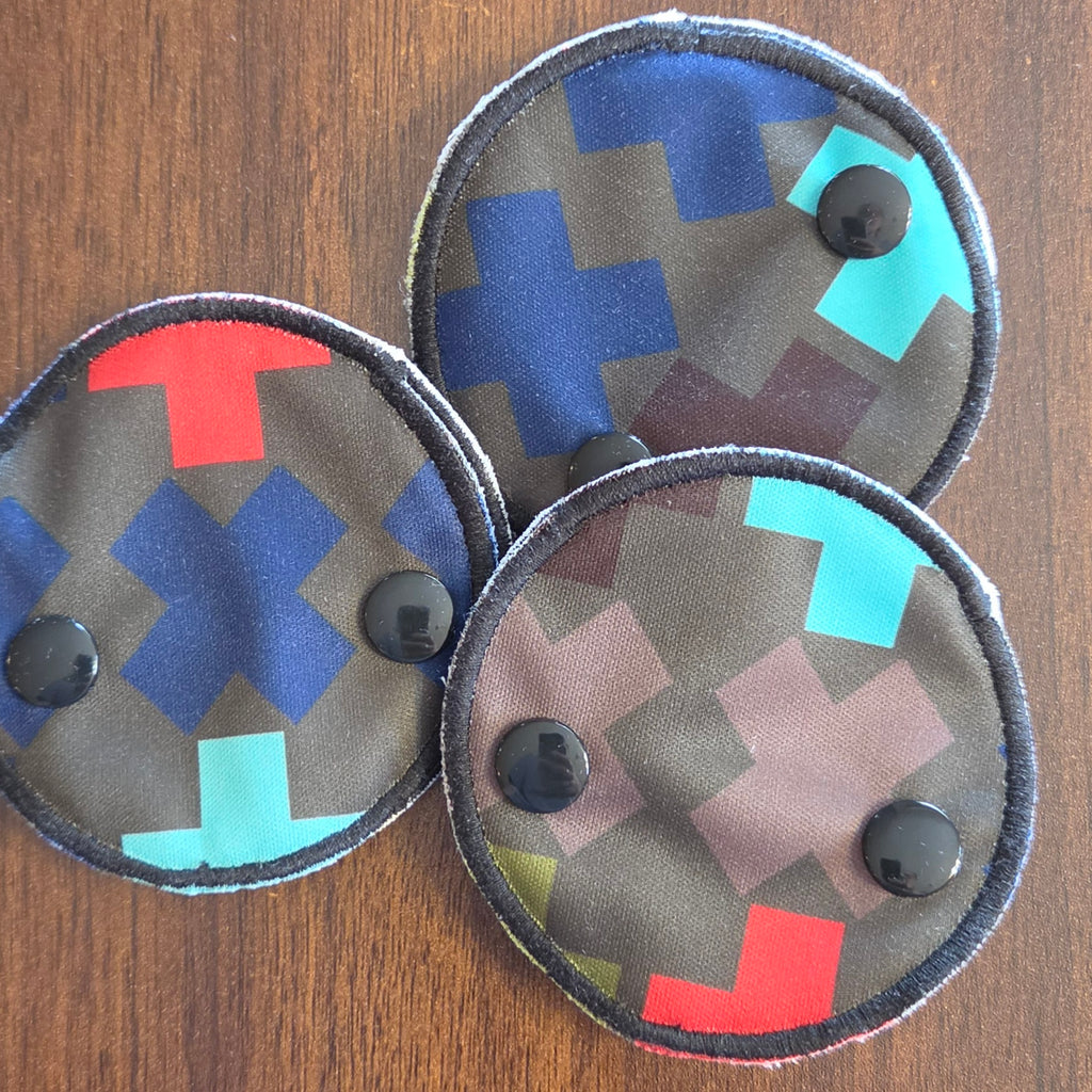 3" Snap-Down Pad, X marks the spot, Snap Closure