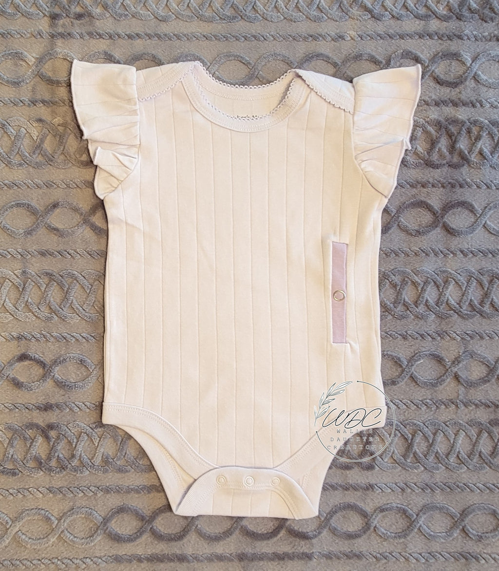 Lavender Flutter Sleeve Bodysuit