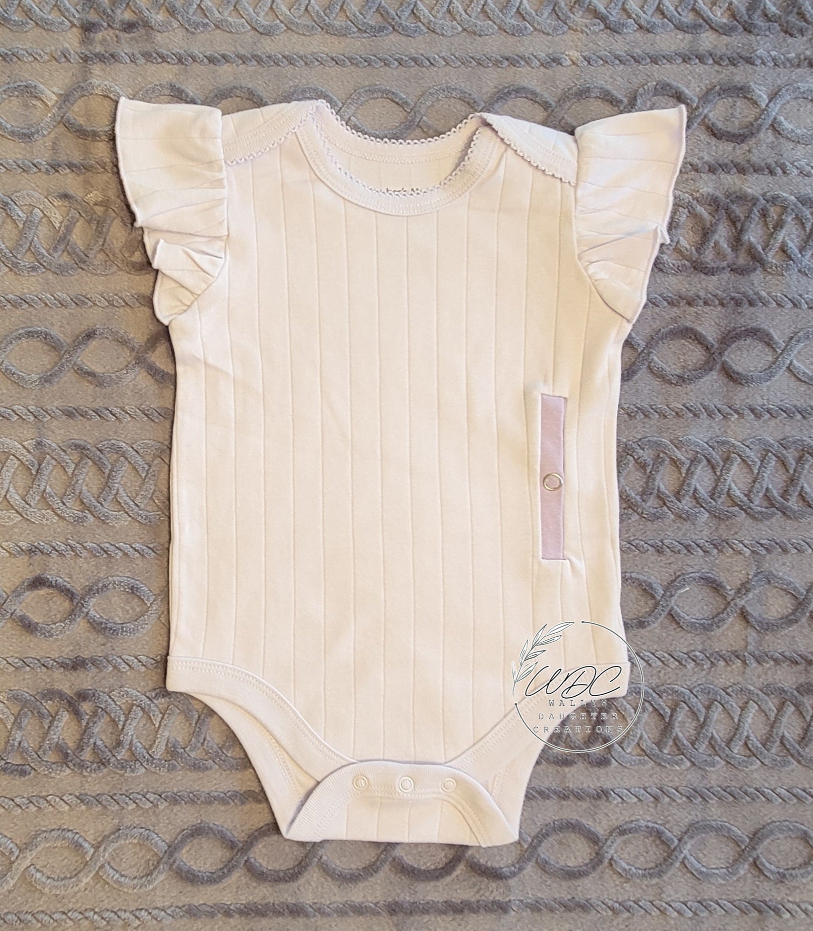 Lavender Flutter Sleeve Bodysuit