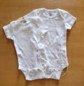White Gtube adapted bodysuit in 2 sizes