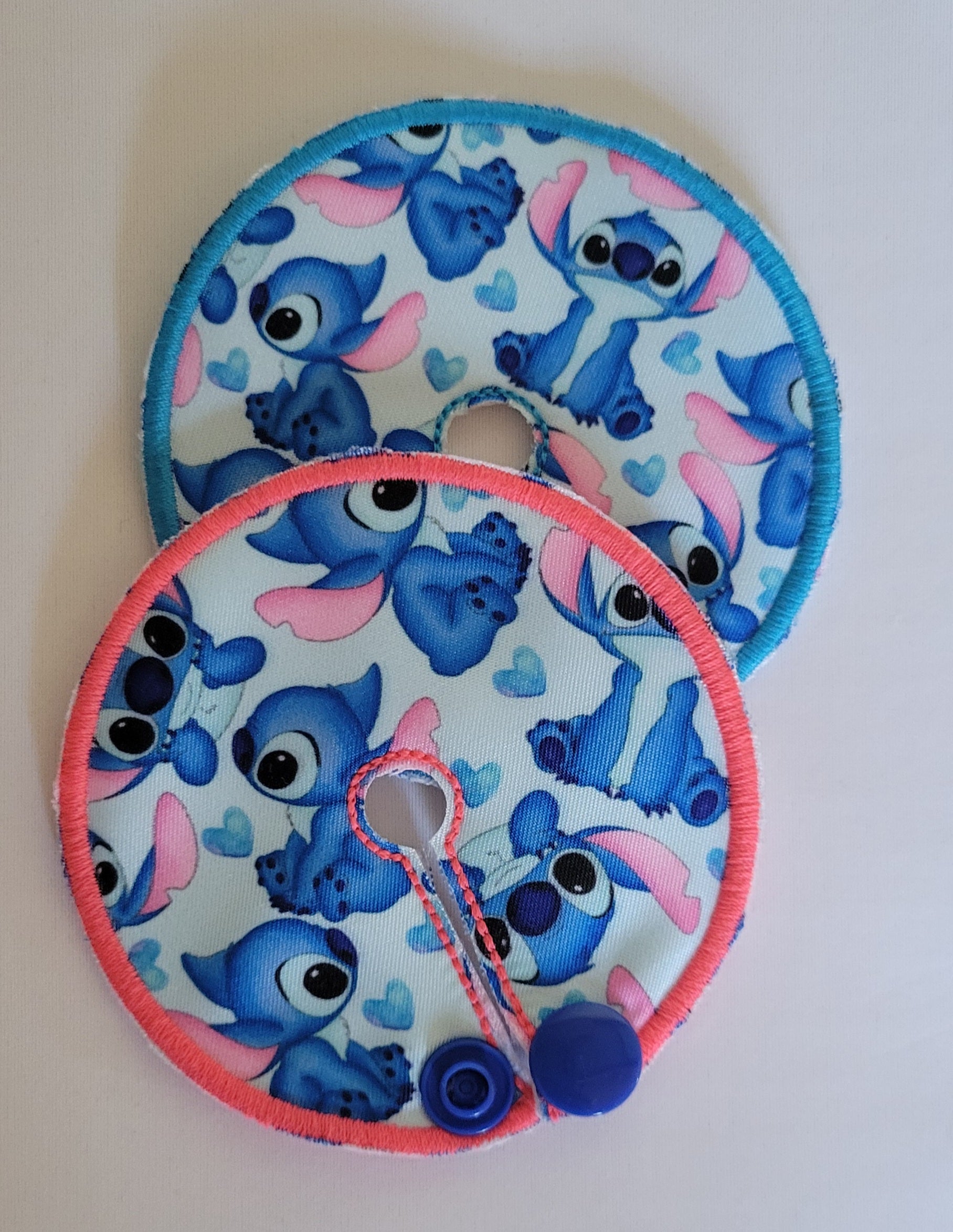 3" G Tube Pad, Blue Alien, Snap Closure